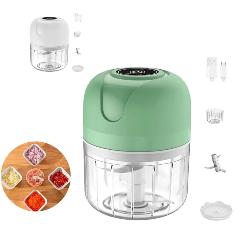 Moedor Elétrico Mini Para Alimentos Com Carga Usb Prático