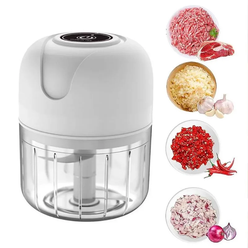Moedor Elétrico Mini Para Alimentos Com Carga Usb Prático