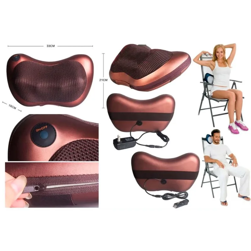 Almofada Massageadora Bivolt Perfeita Relaxamento Pescoço E - Não Disponível - Saúde E Bem Estar