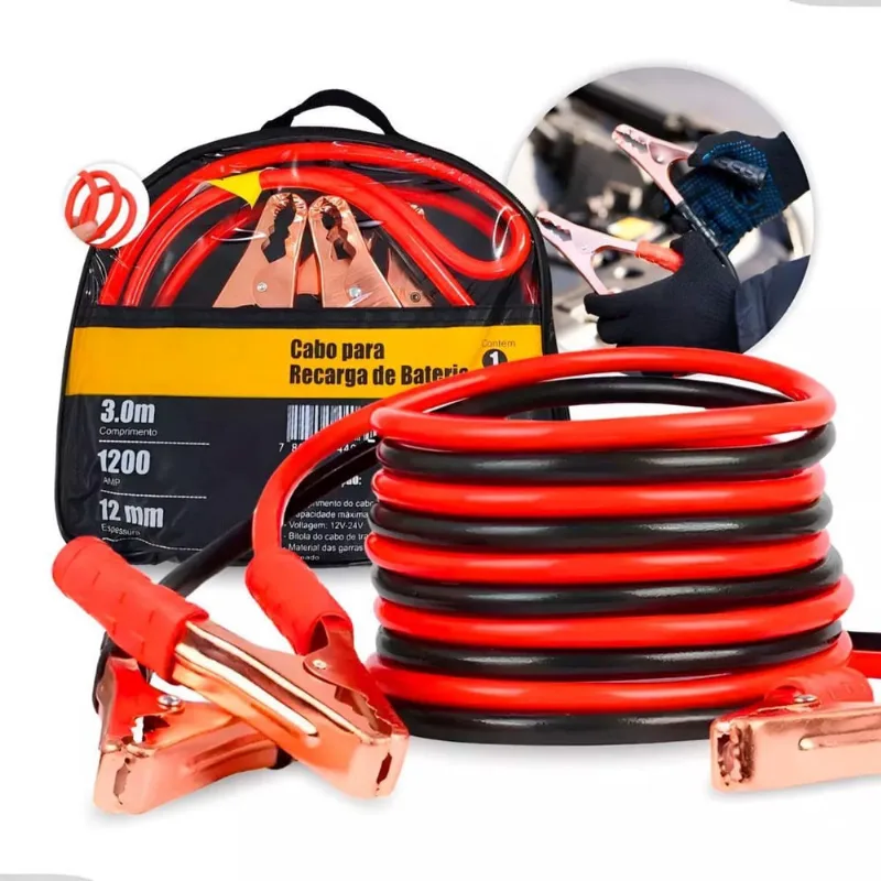 Cabo Auxiliar De Bateria Para Veículos 1200Amp