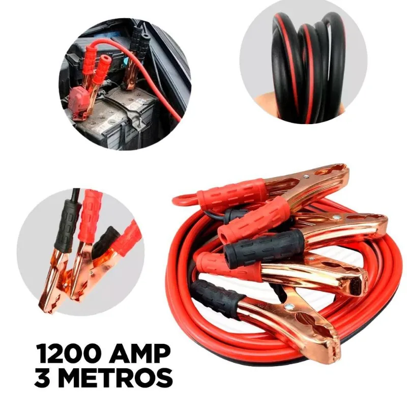 Cabo Auxiliar Bateria Caminhão 1200amp Partida-chupeta