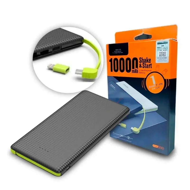 Powerbank Externo 10000mah Portátil Universal Carga Rápida