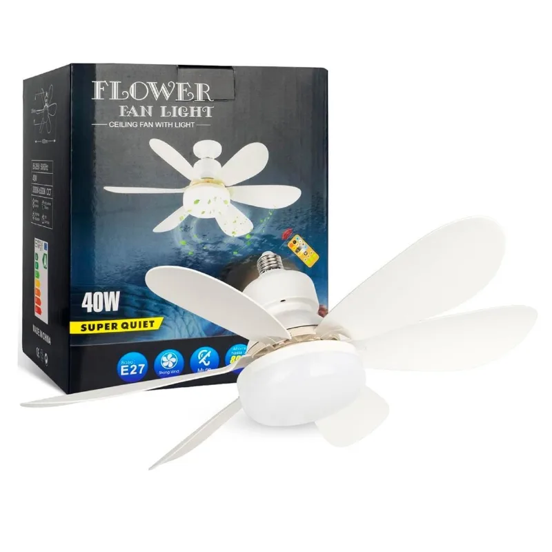 Ventilador De Teto Bivolt 6 Pás Controle Remoto E Lâmpada