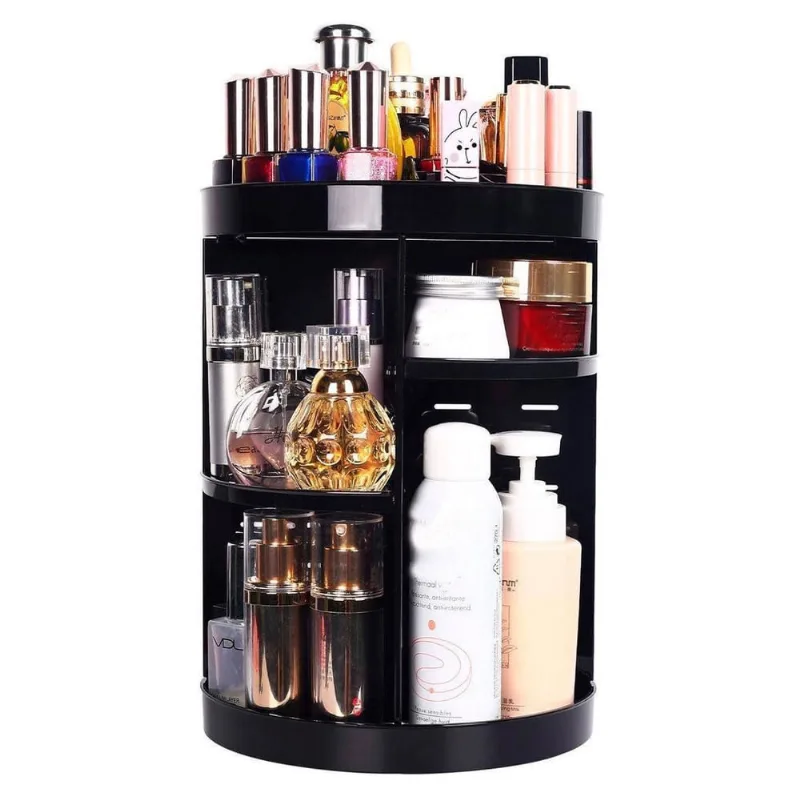 Organizador De Maquiagem Com Espaço Rímel Pincéis E Bases