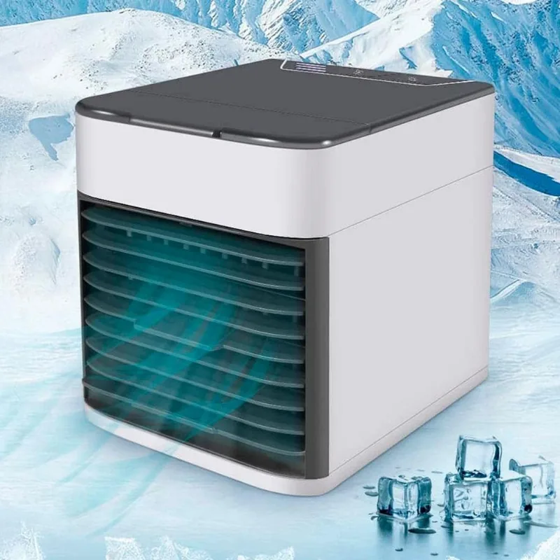 Mini Ventilador Portátil Ar Condicionado Usb Ambientes