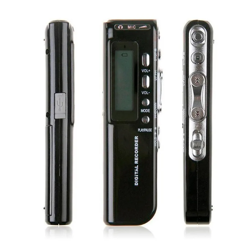 Micro Gravador Voz Digital 8gb Gravação Portátil Ideal