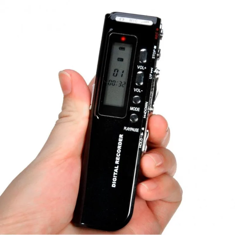 Gravador Voz Portátil 8gb Grava Áudio Profissional Reuniões