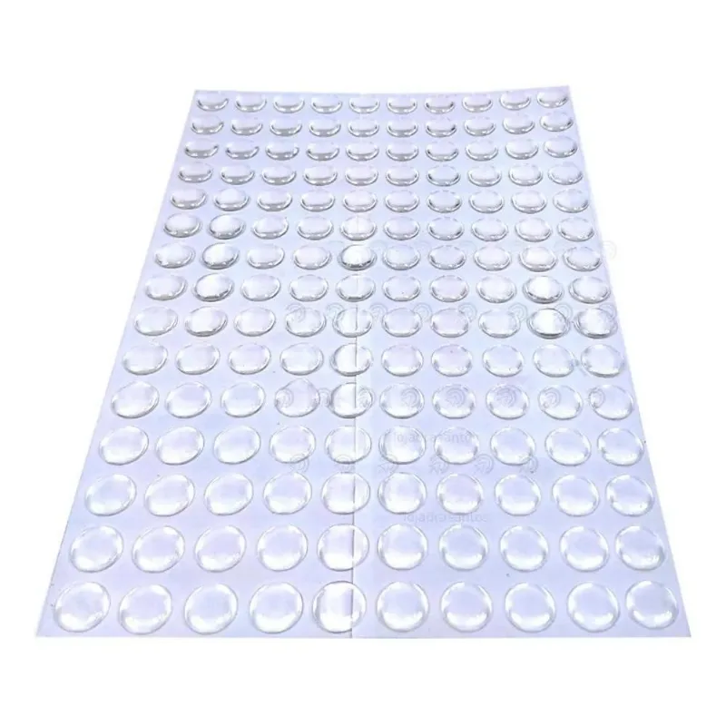 2x 250 Und Protetor Batente Gota Silicone 12mm Adesivo Multi