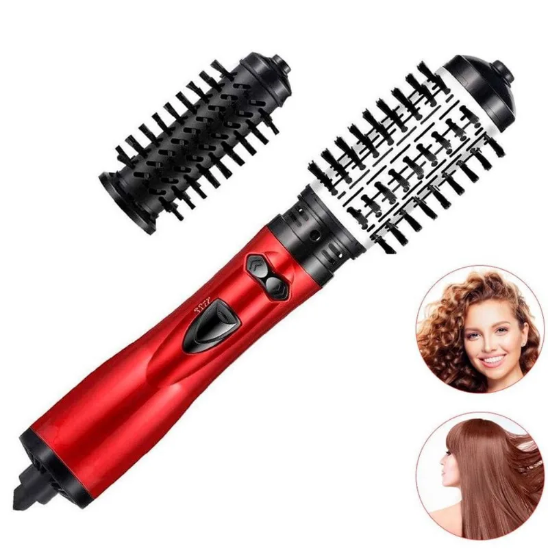 Escova Rotativa 2 Em 1 Beleza Cabelo Liso E Brilhante