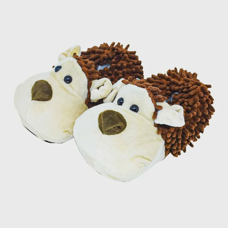 Pantufa Infantil Unissex Fechada de Macaco- Classe