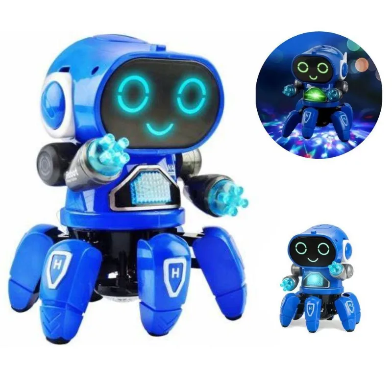 Robô Aranha Infantil Dança Brinquedo Som Luz Meninos Meninas - HP