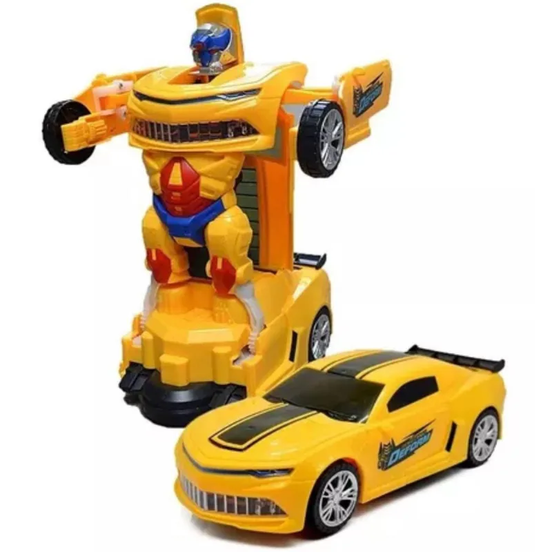 Carrinho Transformers Carro Robô Carrinho Som Luzes