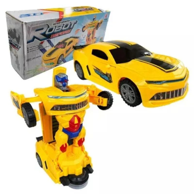 Carrinho Vira Robo Transformers A Pilha Automático Carrinho