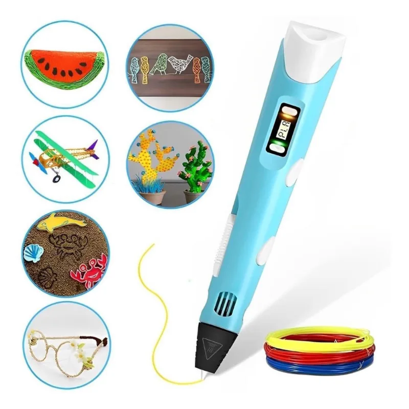 Caneta 3D Impressora Para Desenho E Kids Com Filamentos