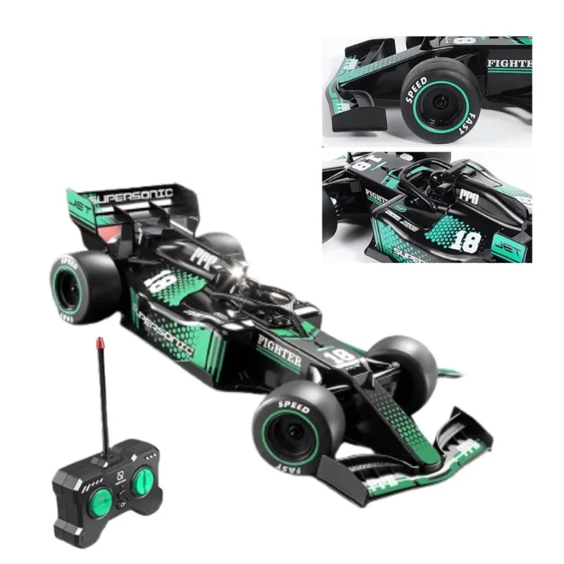 Carro F1 Controle Remoto Simula Efeito De Fumaça E Luzes Led