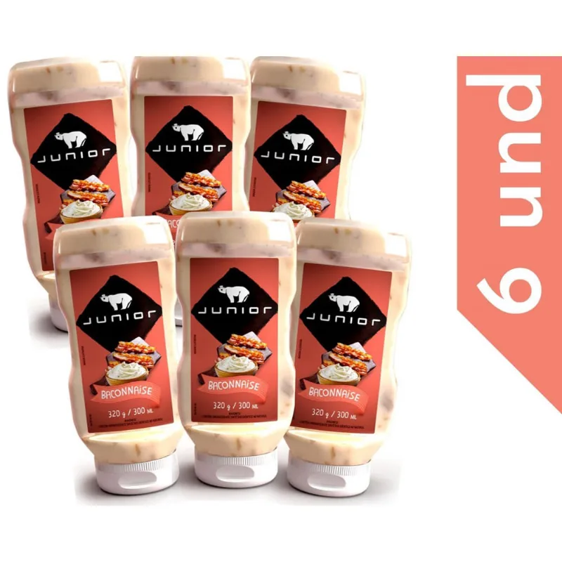 Baconnaise Maionese Com Bacon Baconese Junior 320G - 6 Und