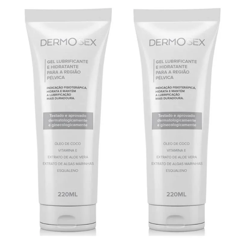 Kit 2x Hidratante Íntimo Feminino Com Óleo De Coco E Esqualeno 220ml