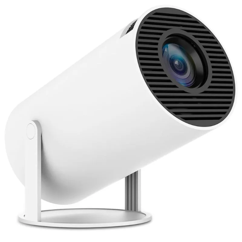 Projetor Wifi 1080P Branco Portátil Bivolt Suporta 4K