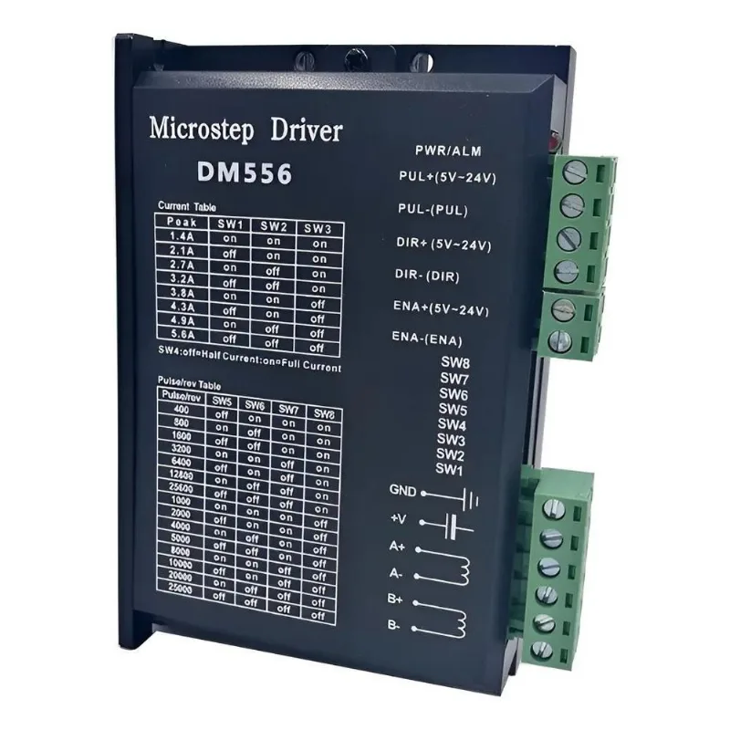 2x Driver Digital Para Motor De Passo 5.6a Dm556 Cnc Router