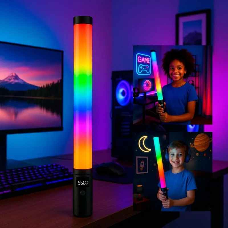 Bastão Led Rgb Com Efeitos Perfeitos Para Selfie