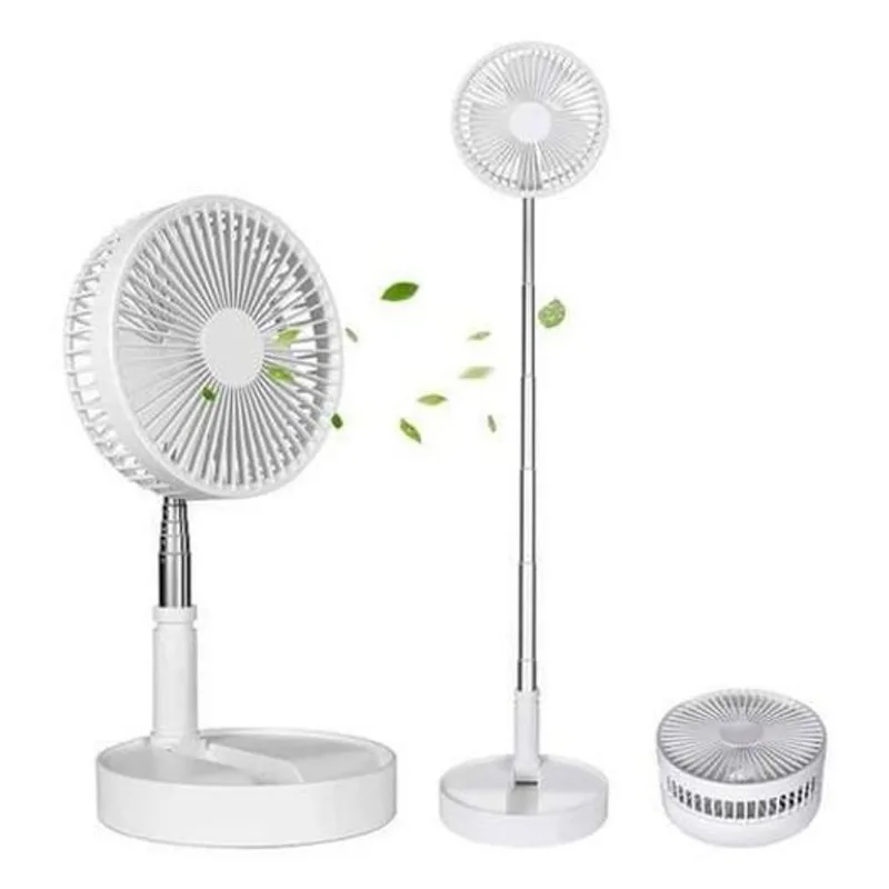 Ventilador Dobrável Retrátil Portátil Silencioso Usb Preto