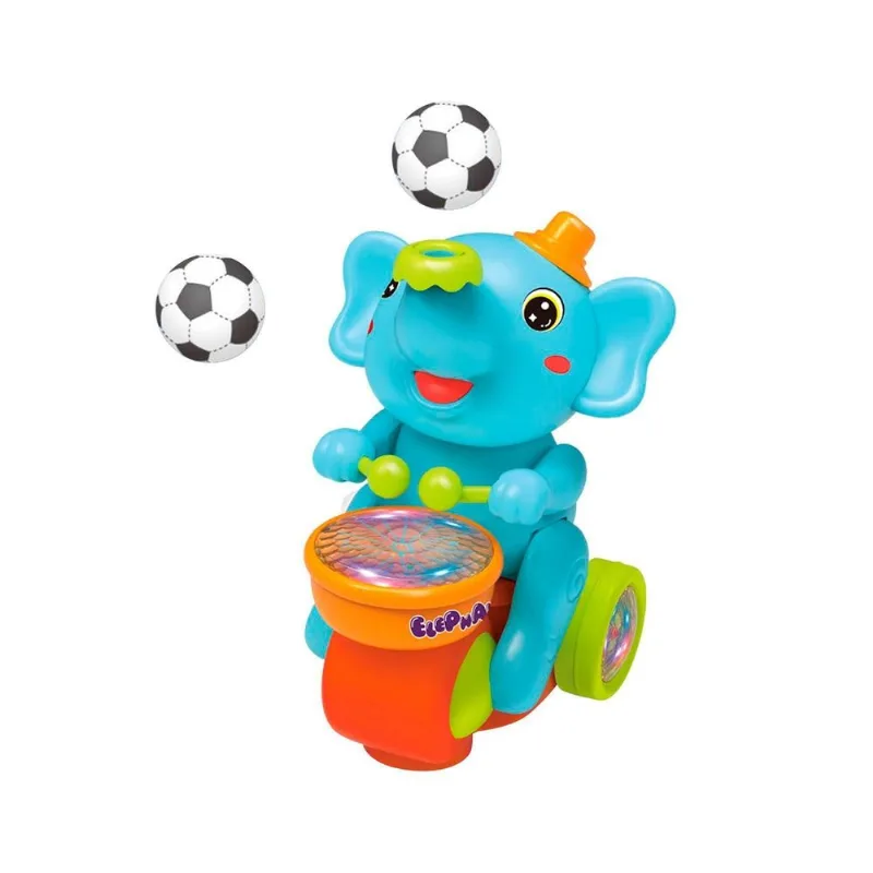Elefantinho Que Equilibra Bola Luzes Led E Música - Infantil