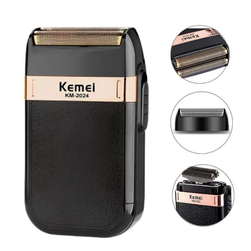 Shaver Elétrico Kemei Km2024 - Sem Fio E Pronto Para Uso
