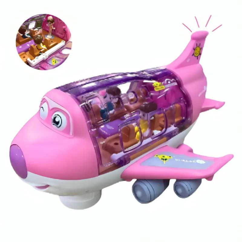 Avião Infantil Musical Luzes Gira Alegre Interativo Som