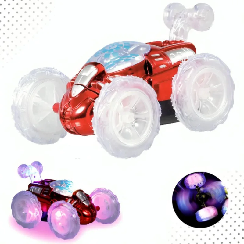 Brinquedo Infantil Controle Luz Led Carrinho Giro 360
