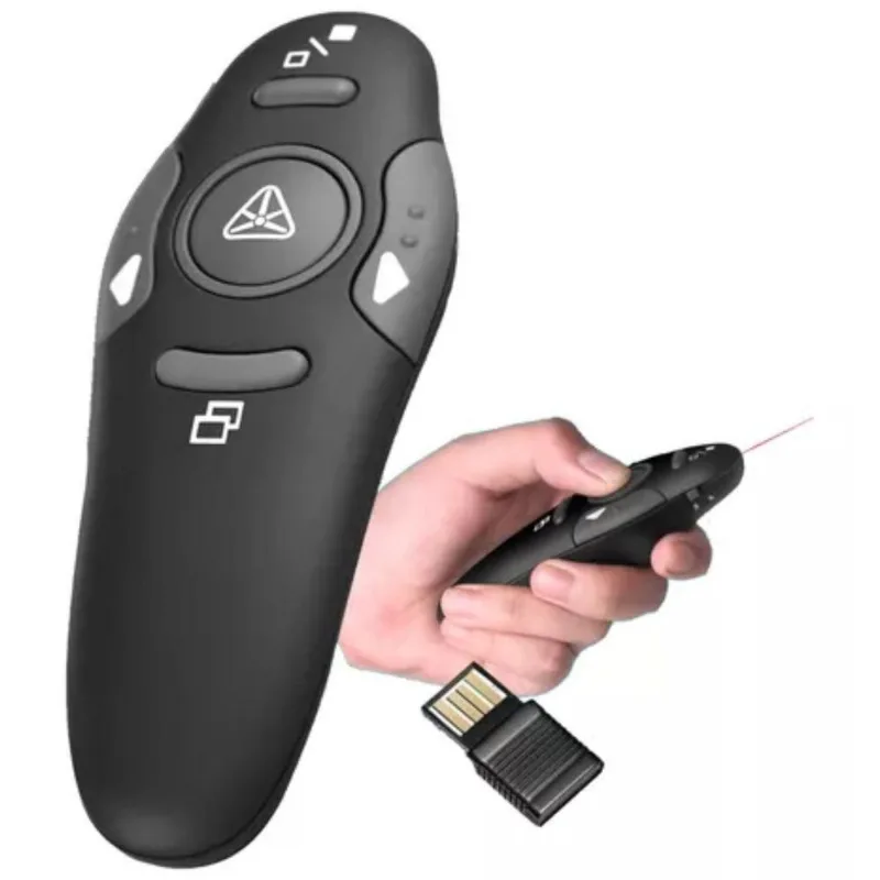 Passador De Slides Wireless Apontador Laser Com Usb