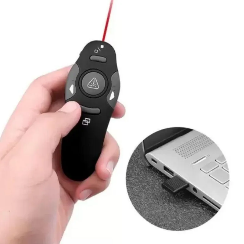 Passador De Slide Wireless Caneta Laser Longo Alcance