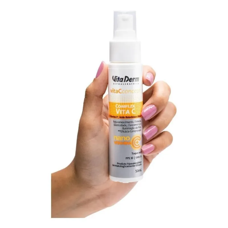 Vitamina C Fps 30 Vita Derm Nano Encapsulado 20% Vita C Tipo