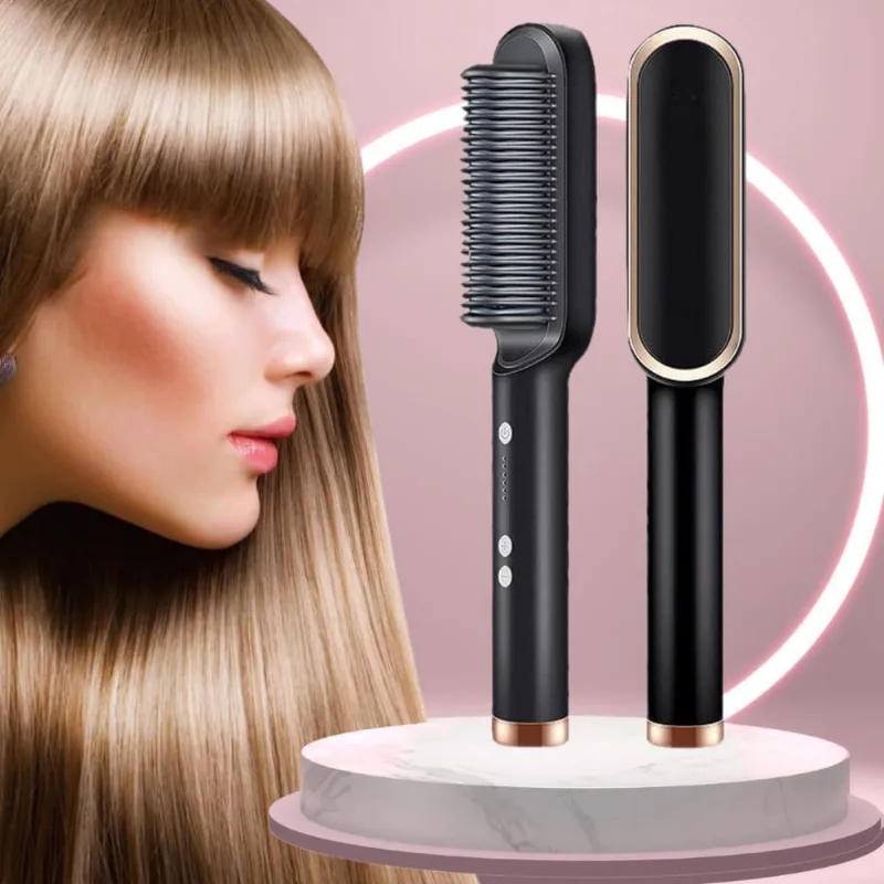 Escova Alisadora 5 Em 1 Cabelo Rápido E Eficaz
