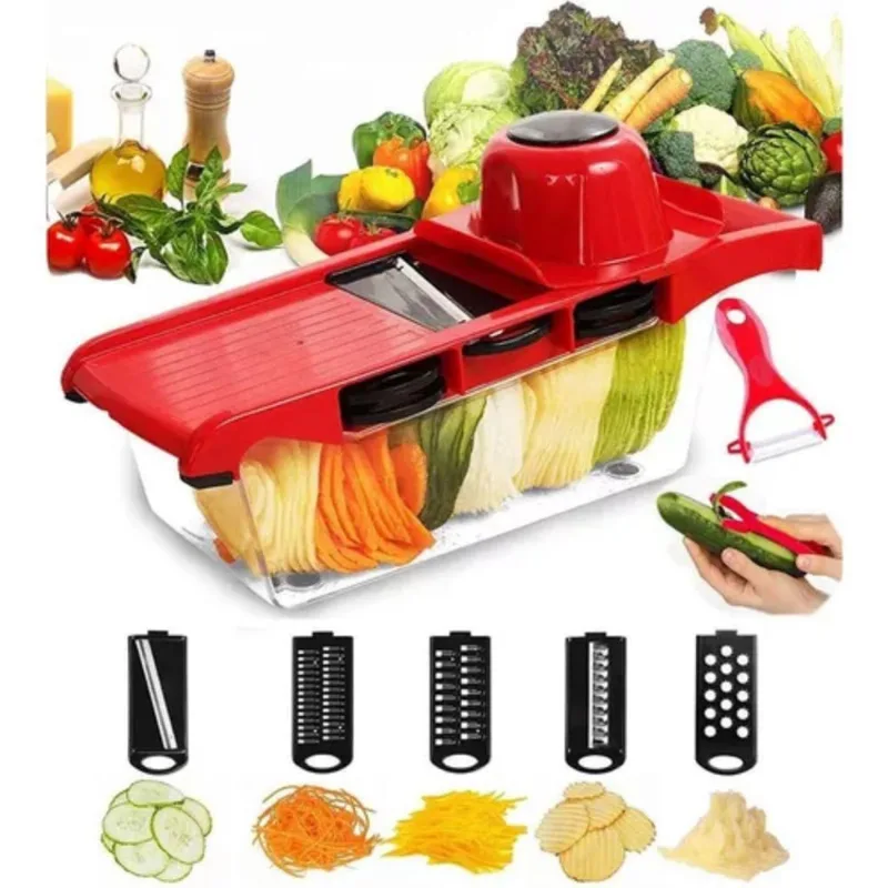 Fatiador Cortador De Legumes E Frutas Inox Multifuncional