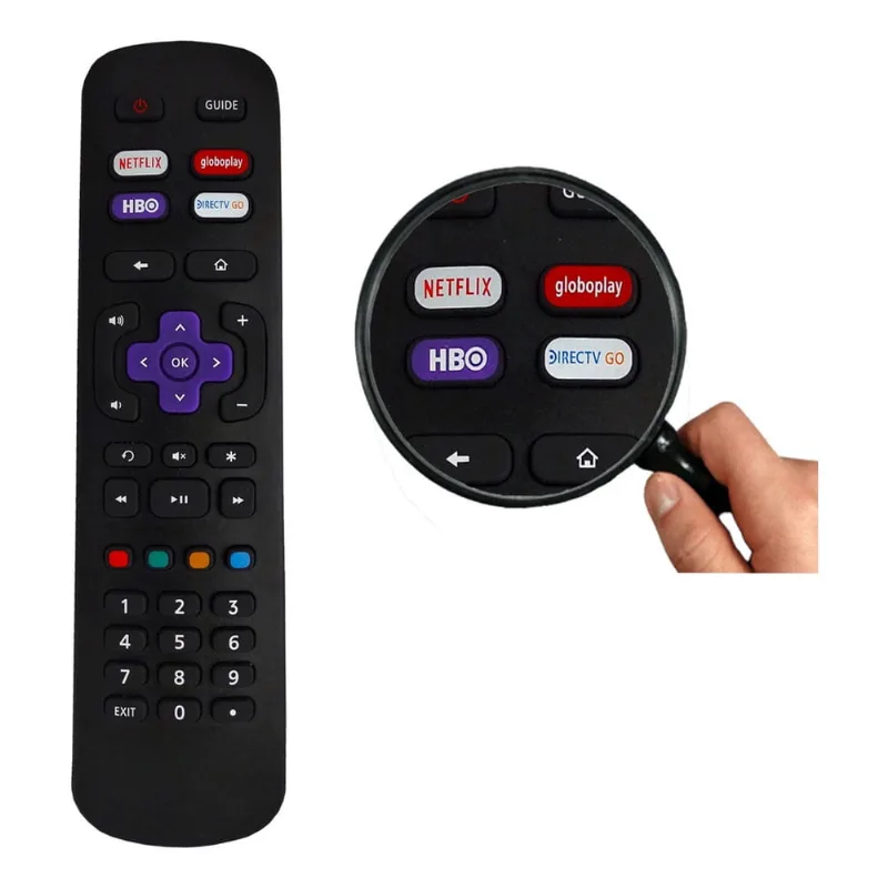 Controle Remoto Compatível Para Tv Semp Roku Led Smart
