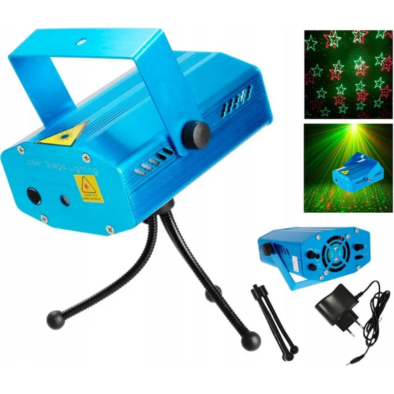 Laser De Balada Led Giratória Holográficos Eventos Animados