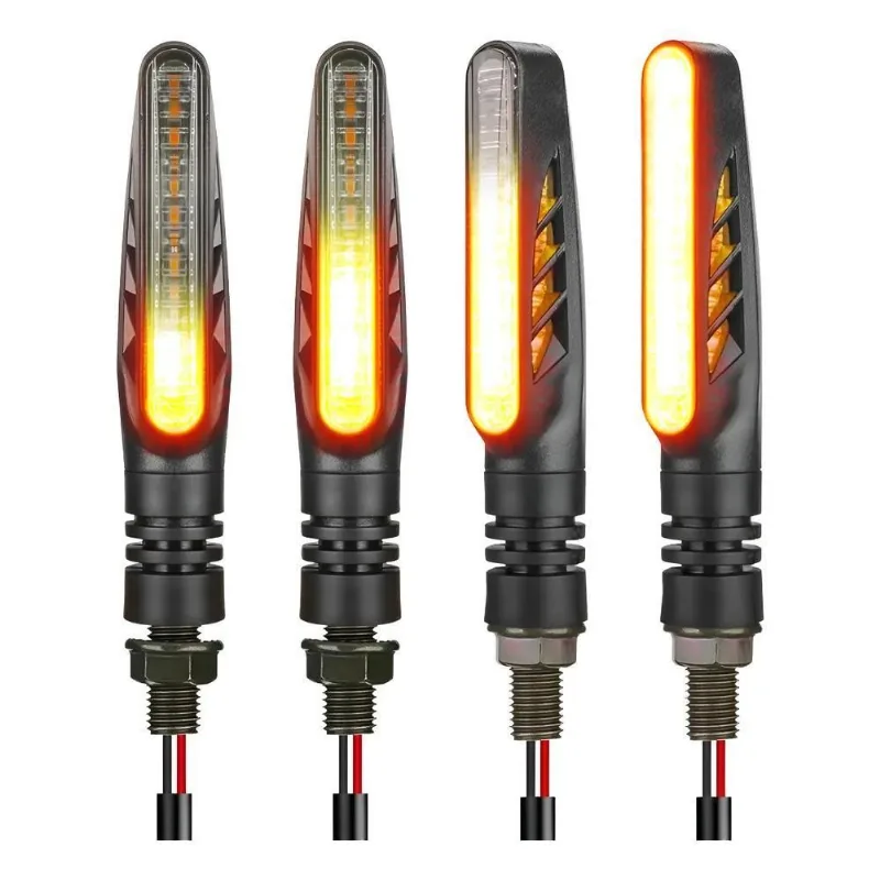 2x Kit 04 Piscas Slim Moto Seta Led Sequencial Universal Pal