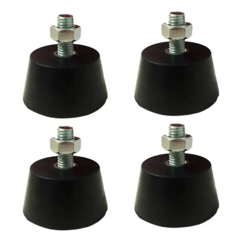 5x 4 Peças Amortecedor De Vibração 200kg Pé Borracha M8 Mm