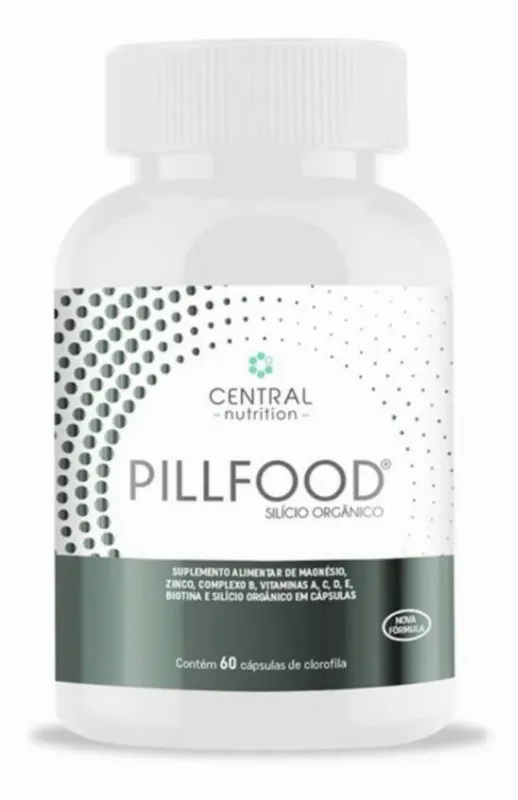 5x Pillfood Cabelo E Unha Silício Organico Central Nutrition