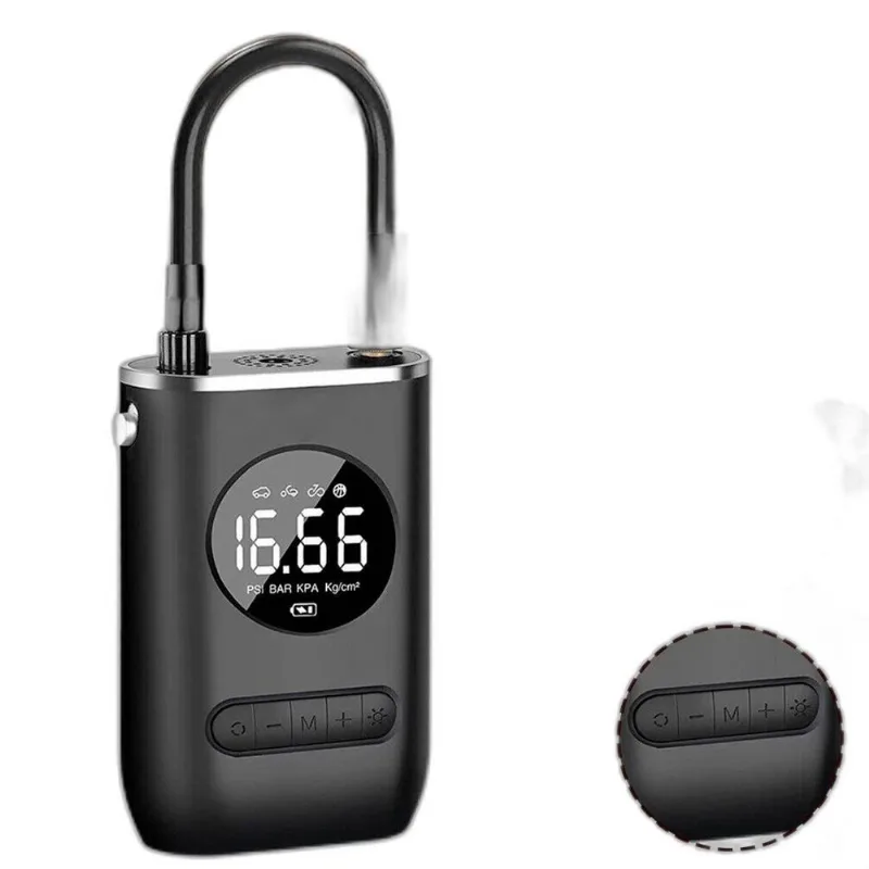 Bomba Elétrica Encher Pneu De Carro Moto Bike Digital