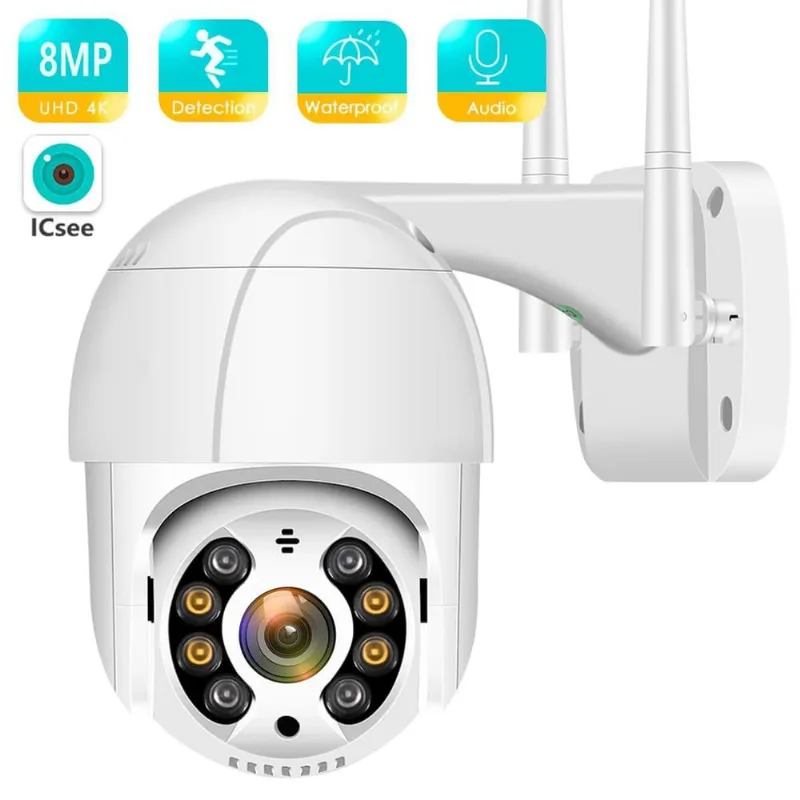 Câmera A8 à Prova D'Água Full Hd Infravermelho Zoom Icsee