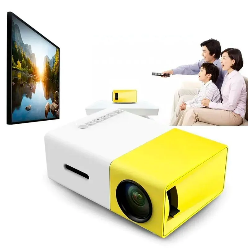 Mini Projetor Portátil Mine Y300 Lumens Full Hd Cinema Hdmi +