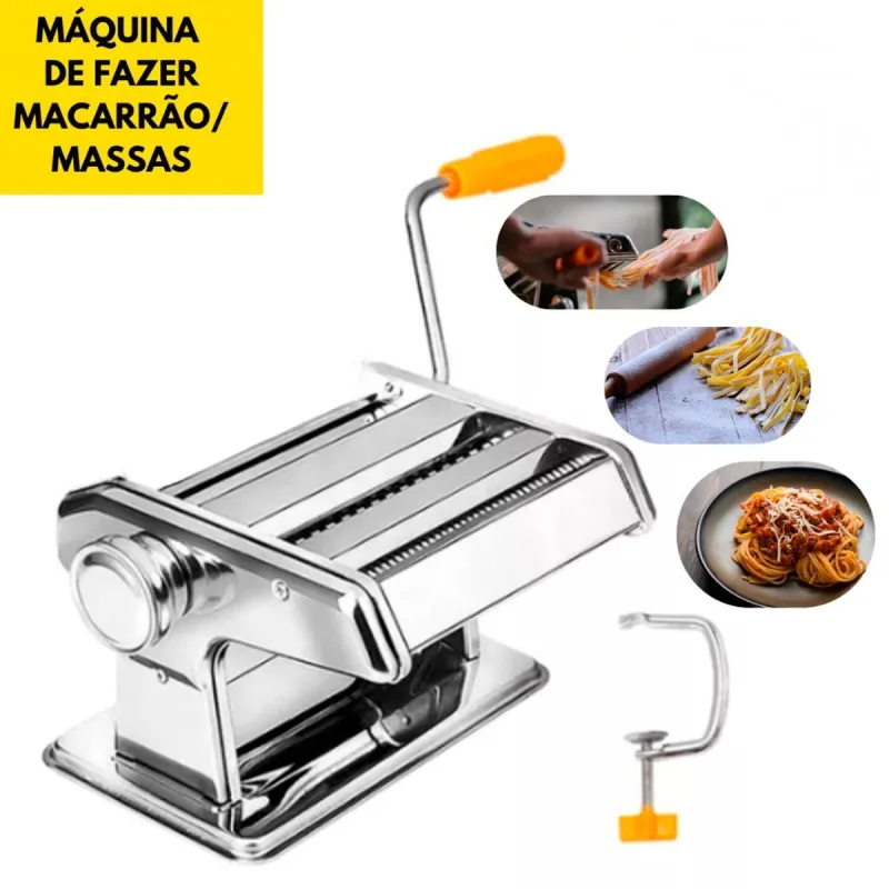 Maquina De Macarrão Manual Lasanha Massa Caseira - Não Informado - Linha Industrial