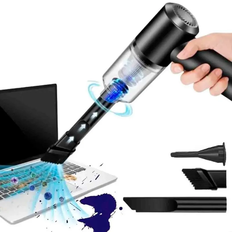 Mini Poeira Limpeza Portátil Aspirador Carros Recarregável