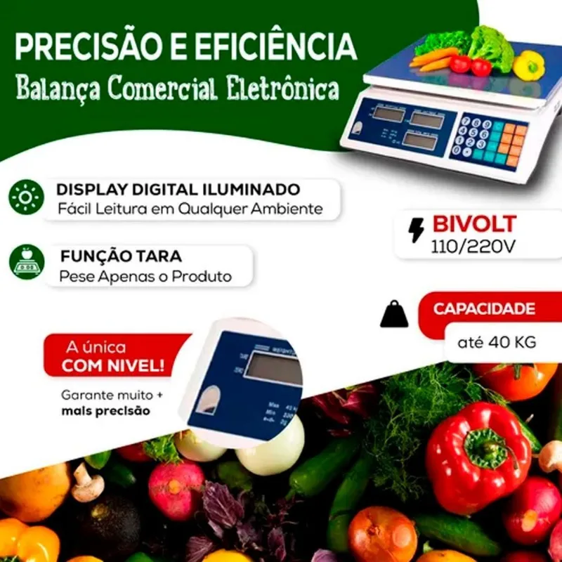 Balança Digital De Precisão Para Cozinha E Mercado