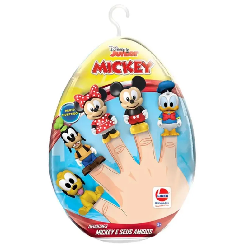 Dedoches Ovo De Páscoa Turma Do Mickey Miniaturas - 5 Peças