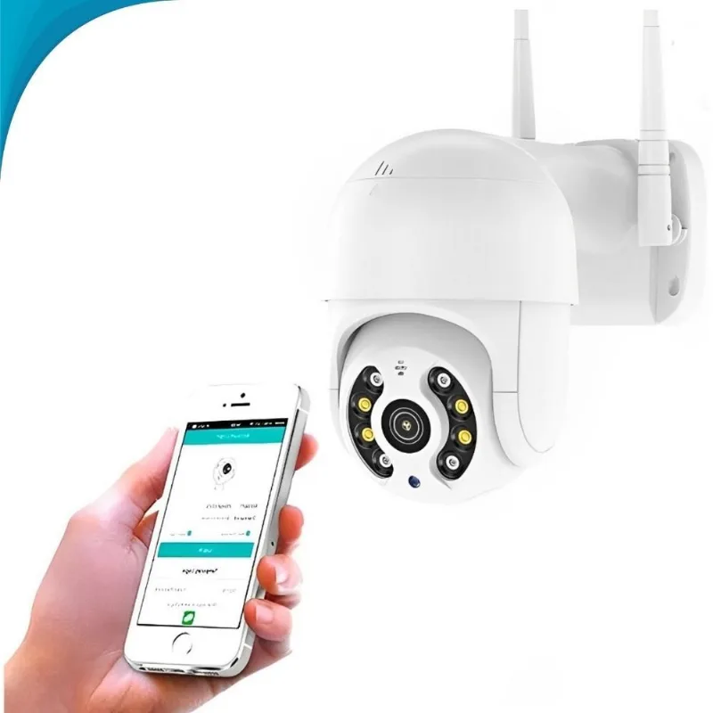 Vigilância 360 Wifi Hd Externa Áudio Bidirecional