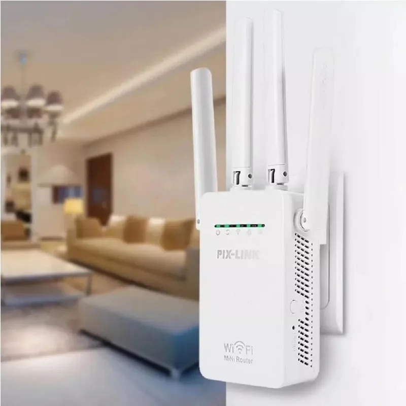 Amplificador Sinal Wifi 300mbps Dupla Freqência Ideal Casa