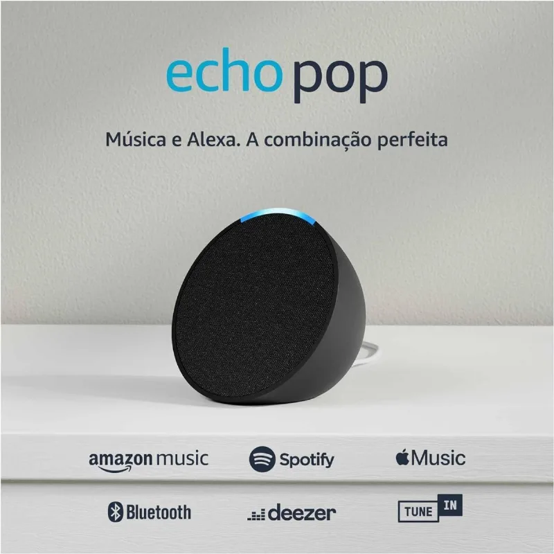 Alexa Echo Pop Inteligente Controle Por Voz Assistente