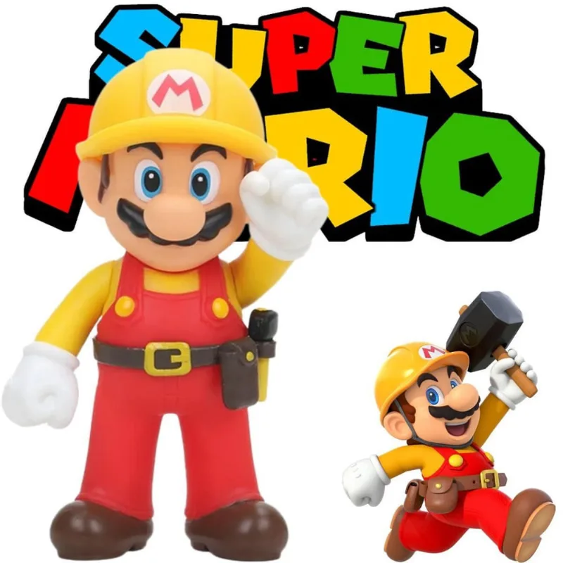 Boneco Mario Construtor Super Mario Seu Filho Garantia